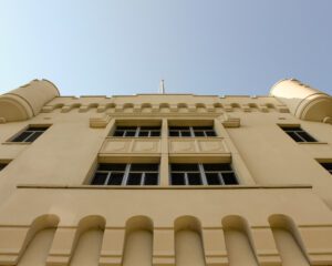 Modern Castle architecture at a college in South Carolina, The Citadel.