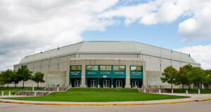 Dayton, Ohio, USA - August 29, 2009: Wright State University Nutter Center, Dayton, Ohio, a $9.5M premier facility that opened its doors in 1990 to multiple sport & entertainment events.