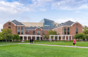 LINCOLN NE/USA - OCTOBER 2 2016: The Esther L. Kauffman Academic Residential Center on the campus of the University of Nebraska.